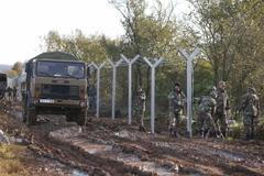 Plot na hranici Makedonie s Řeckem