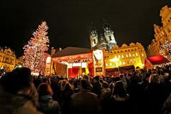 Předvánoční Staroměstské náměstí