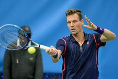 Tomáš Berdych na turnaji ve Stockholmu 2015