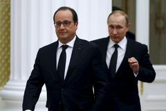 Francois Hollande a Vladimir Putin