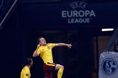 EL, Schalke 04-Sparta: David Lafata slaví gól na 1:2