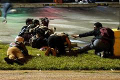 USA - Ferguson - Michael Brown - výročí - střelba