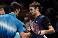 Novak Djokovič a Roger Federer na Turnaji mistrů