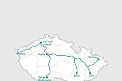 Slidy do grafiky - zrychlené vlakové spoje