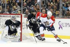 NHL: Florida Panthers vs Pittsburgh Penguins (Fleury, Bonino, Jágr)