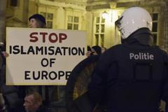 Antiislámská demonstrace v Belgii