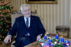 Miloš Zeman při vánočním projevu