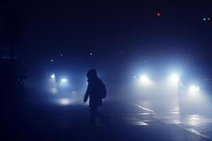 Chodec, přechod, tma