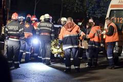 Požár diskotéky v Bukurešti.