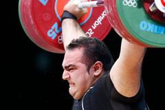 Bihdad Salímíkordasíabí ve finále vzpírání na OH 2012