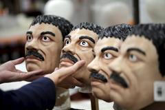 Joaquín Guzmán jako předloha halloweenských masek v Mexiku.