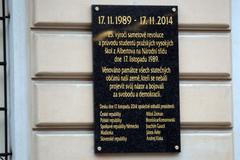 Připomínka 17.listopadu na Albertově