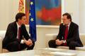 Španělský premiér Mariano Rajoy a lídr socialistů Pedro Sanchez.