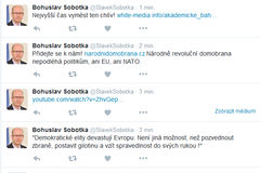 Premiéru Sobotkovi se někdo naboural do Twitteru