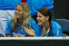 FC, finále 2015 Česko-Rusko: Petra Kvitová a Lucie Šafářová