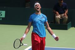 Baráž Davis Cupu Indie vs. ČR: Radost Jiřího Veselého