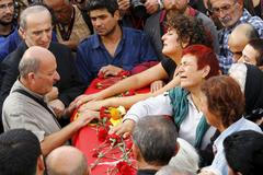 Pohřeb oběti výbuchu v Turecku