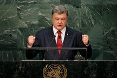 Petro Porošenko v OSN.