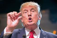 Republican U.S. presidential candidate Donald Trump speaks at a rally in Sparks