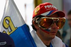 Rusko - USA: ruský fanoušek