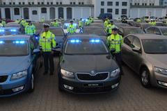 Policejní octavie - předáni