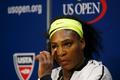 Williams of the U.S. listens to a reporter's question during a post-match press conference following her loss to Vinci of Italy in their women's singles semi-final match at the U.S. Open Championships