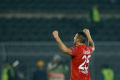 Radost hráče Augsburgu