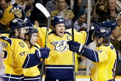 NHL, Nashville Predators 2013: Mike Fisher, Zach Boychuk, Shea Weber a Martin Erat