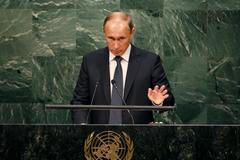 Vladimir Putin na Valném shromáždění OSN.