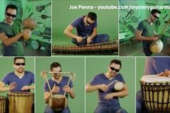 Hudebník zahrál jednu skladu na 80-ti nástrojích