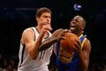 NBA: Golden State Warriors vs Brooklyn Nets (Brook Lopez, Draymond Green)