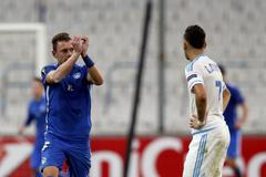 EL, Olympique Marseille-Liberec: Vladimír Coufal (vlevo) slaví vítězný gól