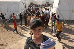 Uprchlický tábor v Iráku, jezídové