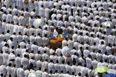 Modlitby nedaleko Mekky