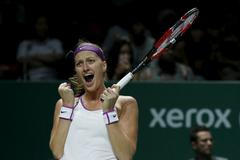 Petra Kvitová v semifinále Turnaje mistryň 2015