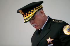 Chicago Police Superintendent Garry McCarthy during a recruitment graduation ceremony in Chicago Illinois
