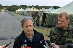 Provizorní uprchlický tábor v Libavé