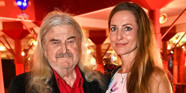 František Ringo Čech s přítelkyní Lucií Kopeckou