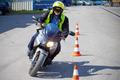 Motoškola 2016 - slalom na cvičišti