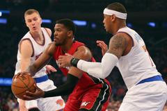 NBA: Miami Heat at New York Knicks