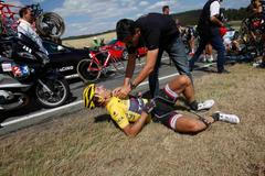 Tour de France 2015, 3. etapa, hromadný pád