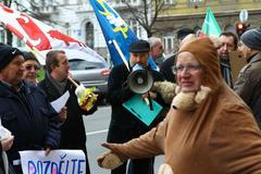 Demonstrace starostů Středočeského kraje 23.11.2015