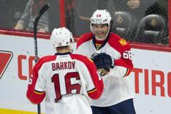 Jaromír Jágr a Aleksander Barkov - Florida Panthers