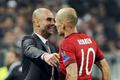 Pep Guardiola a Arjen Robben