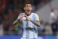 Ángel Di María slaví branku v dresu Argentiny