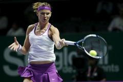 Lucie Šafářová na Turnaji mistryň v duelu s Muguruzaovou
