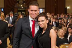 Fotbalista roku: Půvabné přítelkyně, rekordman Čech a přišel i prezident