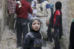 Aleppo, Sýrie. Duben 2015