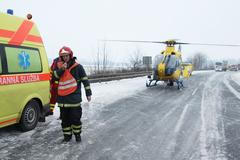 Dopravní nehoda u Loun
