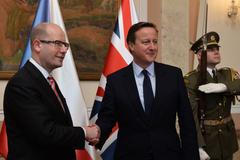 David Cameron a Bohuslav Sobotka